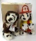 LOT OF 2 TEXACO COLLECTOR STUFFED DOGS IN ORIGINAL BOXES