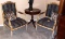 PAIR OF SIDE CHAIRS TASSEL PATTERN