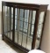 VINTAGE WOOD AND GLASS DISPLAY CABINET