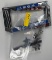 LOT OF 6 LICENSE PLATE FRAMES AND VEHICLE EMBLEMS