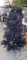 4FT PRE-LIT BLACK TINSEL / DARK PURPLE CHRISTMAS TREE