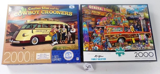 LOT OF 2 NEW PUZZLES - 2,000 PIECES EACH