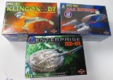 3 POLAR LIGHTS STAR TREK MODEL KITS