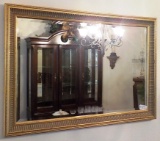 GOLD FRAMED RECTANGULAR MIRROR