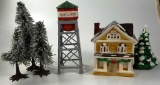 LOT OF  DEPT. 56 SNOW VILLAGE BUILDINGS AND TREES