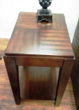 2 MATCHING WOOD END TABLES