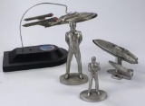 LOT OF PEWTER STAR TREK COLLECTIBLES