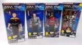 LOT OF 4 PLAYMATES STAR TREK FEDERATION AND ALIEN EDITION ACTION FIGURES