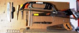 LOT OF SAWS AND SAW BLADES