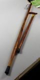 WOOD CANE AND NEW WOOD WALKING STICK