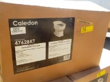 2 PALLETS OF 18 NEW CALEDON TOILETS AND TANKS