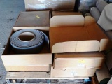 PALLET OF 8 BOXES OF COLONIAL RUBBER BASE - GRAY
