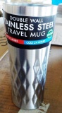 5 BOXES OF NEW DOUBLE WALLED INSULATED TRAVEL MUGS - NO LIDS