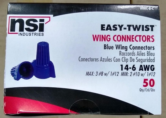 8 BOXES OF NEW NSI EASY-TWIST WIRE CONNECTORS