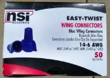 8 BOXES OF NEW NSI EASY-TWIST WIRE CONNECTORS