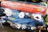 HUGE PALLET OF OVER 44 ROLLS UPHOLSTERY FABRIC