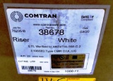 6 NEW BOXES COMTRAN WHITE CAT 6e RISER CABLE