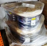 PALLET OF 6 WOOD SPOOLS INDUSTRIAL CABLE - 2500FT PER SPOOL