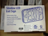LOT OF 24 NEW NSI SLIMLINE LED EXIT SIGNS