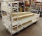 LARGE WOOD AND METAL ROLLING WAREHOUSE CART / WAGON