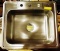 STAINLESS STEEL SINK WITH 4 HOLES AND DRAIN