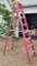 LOUISVILLE RED 8FT FIBERGLASS LADDER