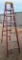 LOUISVILLE RED 8FT FIBERGLASS LADDER