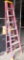 LOUISVILLE RED 8FT FIBERGLASS LADDER