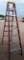 LOUISVILLE RED 8FT FIBERGLASS LADDER