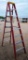 LOUISVILLE RED 8FT FIBERGLASS LADDER