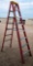 LOUISVILLE RED 8FT FIBERGLASS LADDER