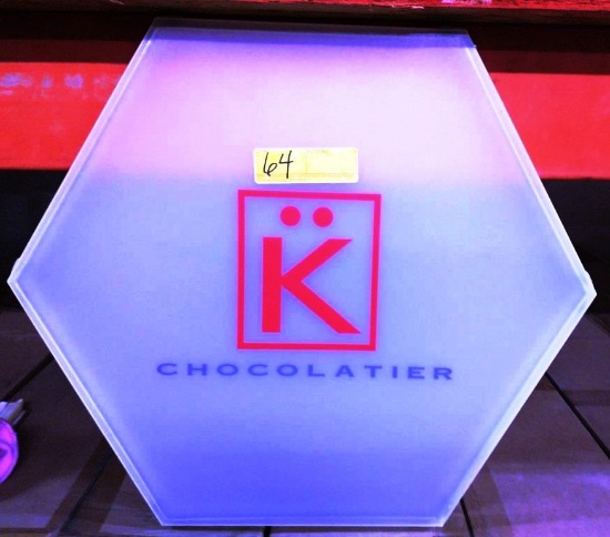 48 NEW PLASTIC K  CHOCOLATIER 6 SIDED BOXES