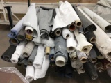 OVER 130 PARTIAL AND FULL ROLLS OF UPHOLSTERY FABRIC