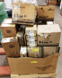 SMALL PALLET OF COOPER B-LINE ELECTRICAL HARDWARE