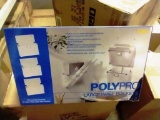 LOT OF 24 NEW, IN THE BOXES: POLYPRO LARGE WALL POCKETS - 3 POCKETS PER BOX