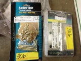 LOT OF NEW PRESTO HINGES AND ANCHOR BOLTS