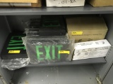 Lot of emergency exit lighting