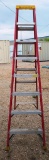 LOUISVILLE RED 8FT FIBERGLASS LADDER