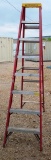 LOUISVILLE RED 8FT FIBERGLASS LADDER