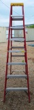 LOUISVILLE RED 8FT FIBERGLASS LADDER