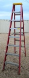 LOUISVILLE RED 8FT FIBERGLASS LADDER