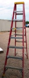 LOUISVILLE RED 8FT FIBERGLASS LADDER