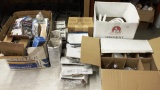 LOT OF LIGHTING HARDWARE AND BULBS