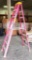 LOUISVILLE RED 8FT FIBERGLASS LADDER