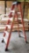 GOOD USED ORANGE WERNER 6FT FIBERGLASS LADDER