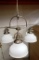 4 NEW, IN THE BOXES: 3 LIGHTS CHANDELIER ASH19400N