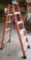 GOOD USED ORANGE WERNER 6FT FIBERGLASS LADDER