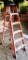 GOOD USED ORANGE WERNER 6FT FIBERGLASS LADDER