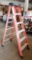 GOOD USED ORANGE WERNER 6FT FIBERGLASS LADDER