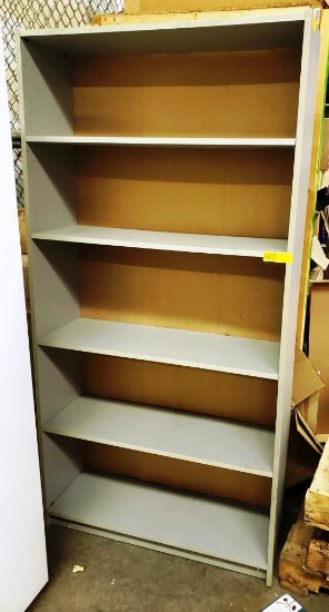 GRAY LAMINATE BOOK SHELF APPROX. 36" X 12" X 72"